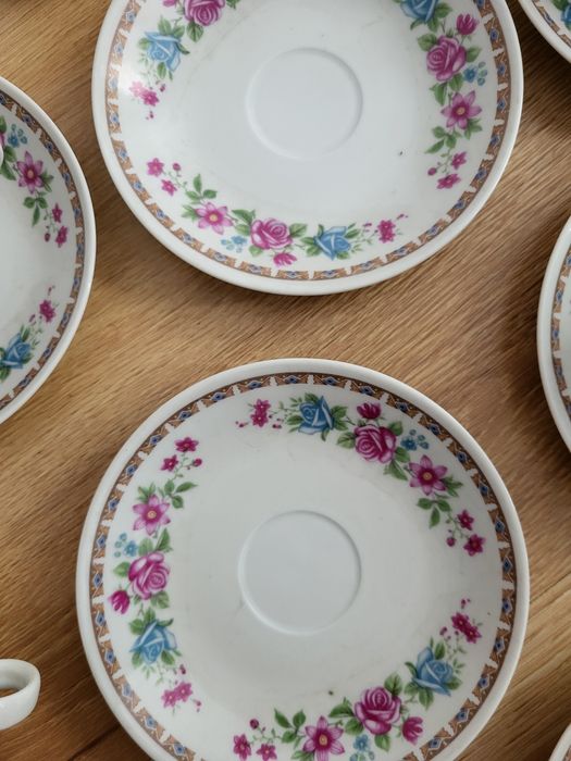 Zestaw 6 filiżanek porcelana chińska PRL