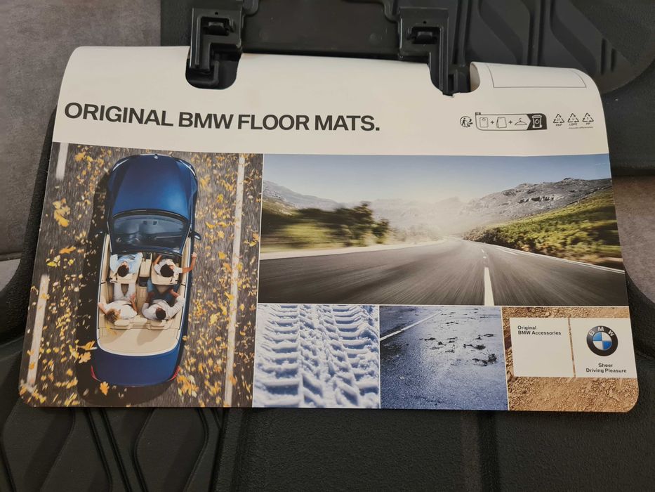 Dywaniki gumowe korytkowe oryginalne ASO BMW X7 7 osobowa G7 m50d