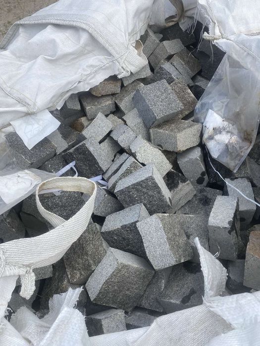 Бруківка гранітна Габро 10х10х5 (Пиляна з 4 боків) | Від виробника