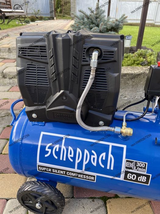 Компресор Scheppach HC51Si безшумний безмасляний, тихий компресор