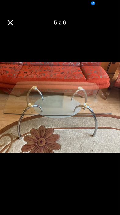 Szklany stolik kawowy