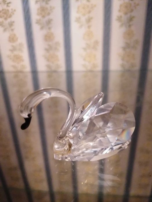 Par de Cisnes de Cristal Swarovski