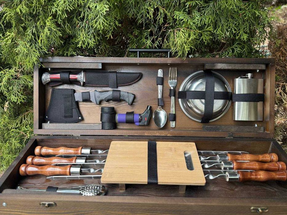 Подарочный набор шампуров/ Подарок мужу, отцу, брату, другу, куму