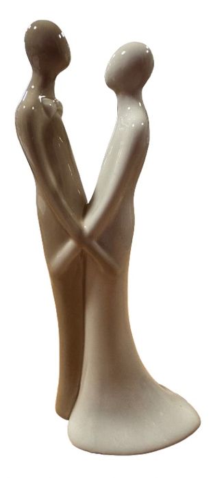 Figurka ceramiczna Para wysokość ok 17cm