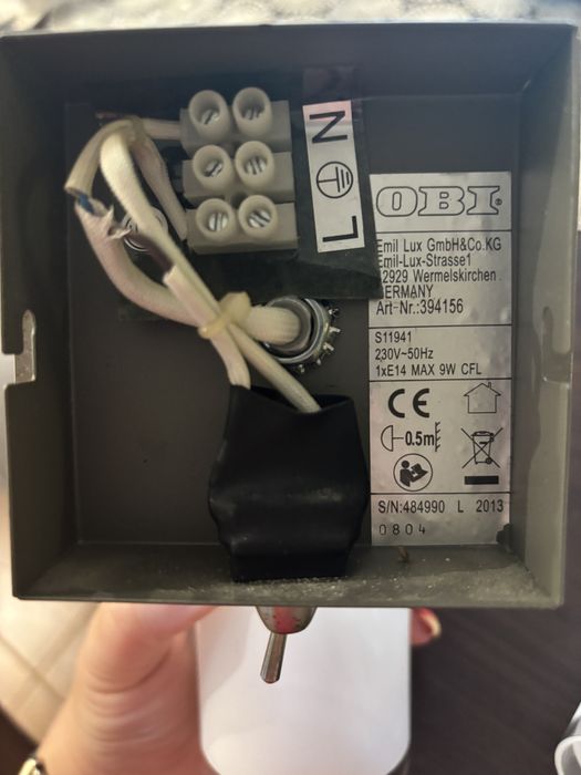 Lampa ścienna - kinkiet 2 szt z żarówkami