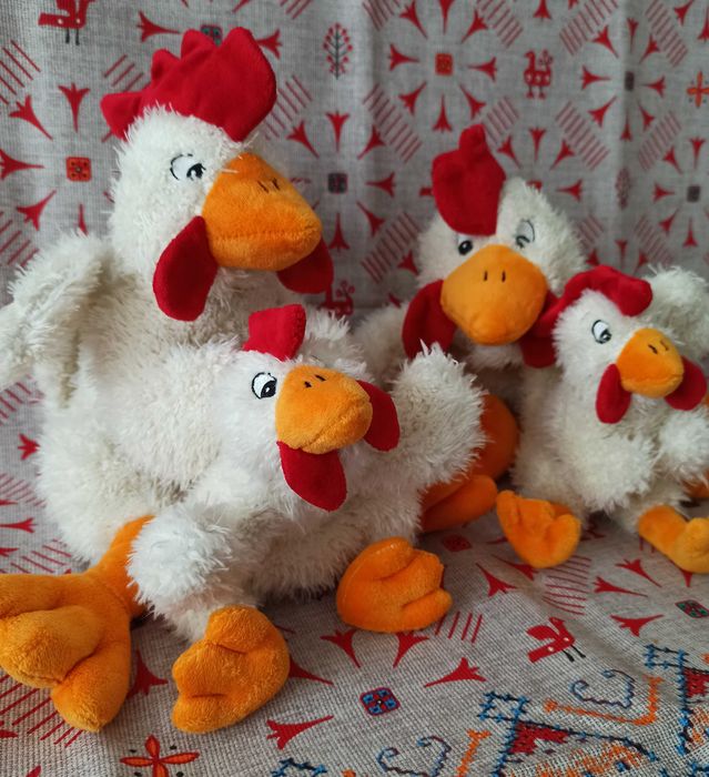 Игрушки мягкие «Семья курочек»-4шт. Anna Club Plush Голландия+ подарок