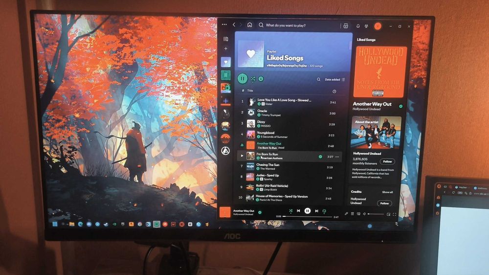 Монітор 23.8" AOC 24G2/BK/01+Кронштейн