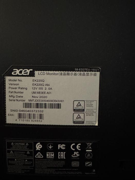 Monitor Acer EK220Q