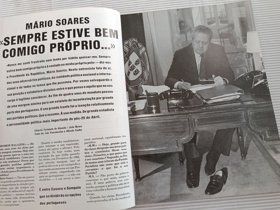 Revista HOMEM Magazine (Mário Soares) 1990