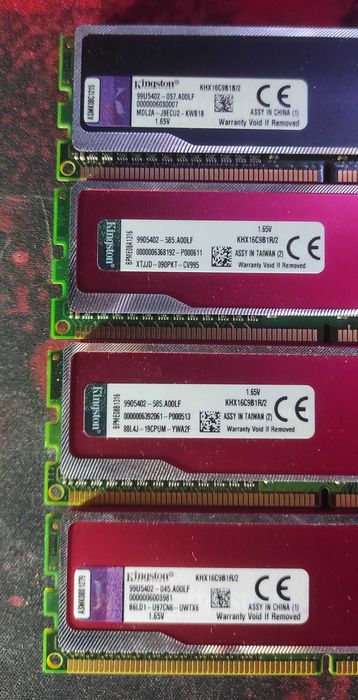 Пам'ять Kingstone HyperX Fury DDR3 8GB 4*2 (8GB)