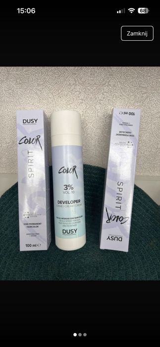 Toner do włosów bez amoniaku Dusy