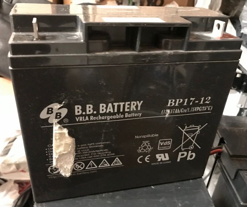 Гелевые аккумуляторы 12V 18Ah для бесперебойника APC