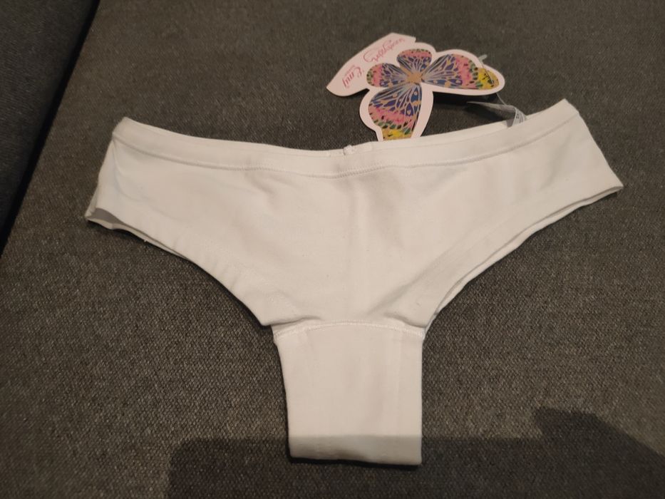 Nowe Majteczki bawełna z modalem białe