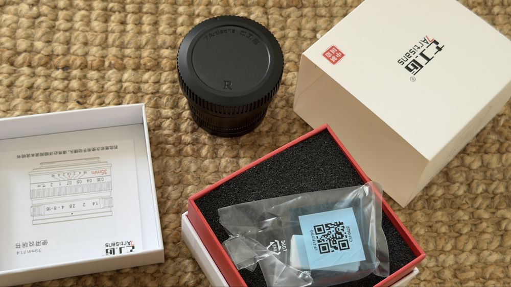 7Artisans 35mm f/1.4 APS-C Canon RF — nova, por estrear