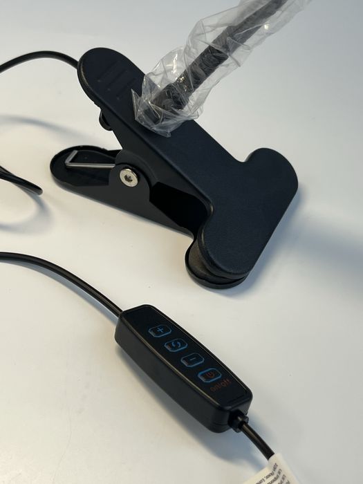 Настільна LED лампа на прищіпці. USB. 3 режими. Для манікюру/читання