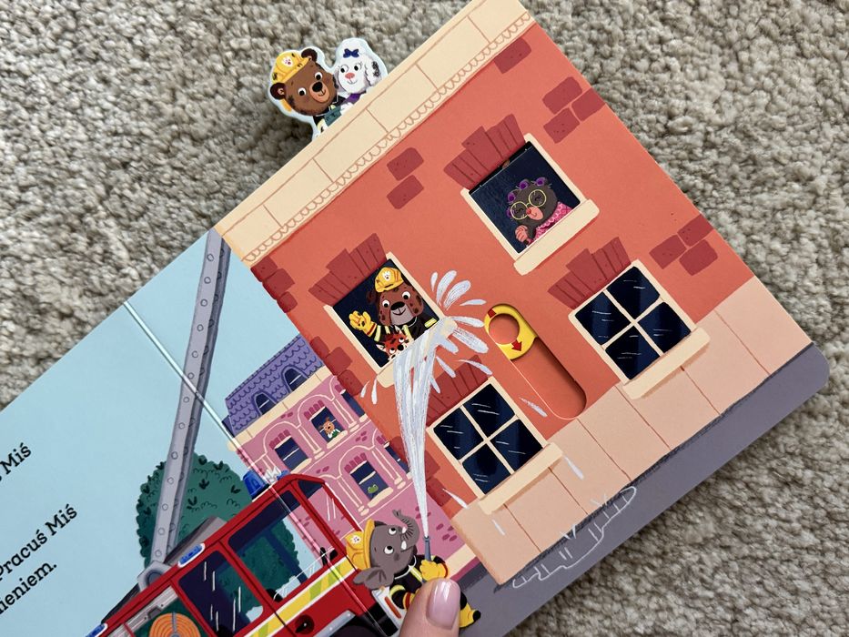 Miś Pracuś Straż Pożarna ruchoma książeczka