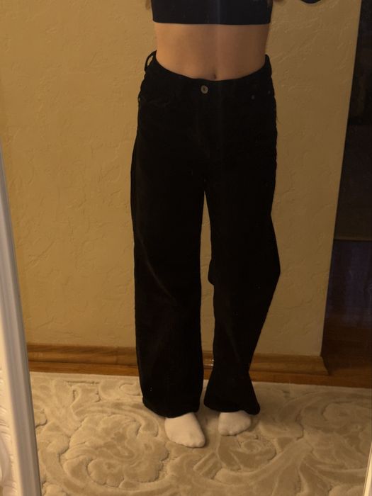 Стильні вельветові штани в рубчик