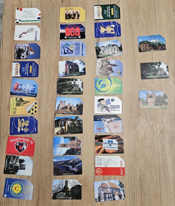 Karty telefoniczne kolekcja 93 sztuki.
