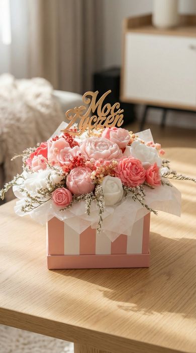 Dzień Babci i Dziadka Flowerboxy mydlane