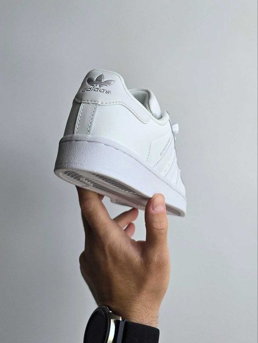 Кросівки Adidas Superstar White | кеди Адідас Суперстар білого кольору шкіряні