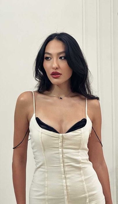 Платье сарафан zara лето сукня кружево мереживо XS