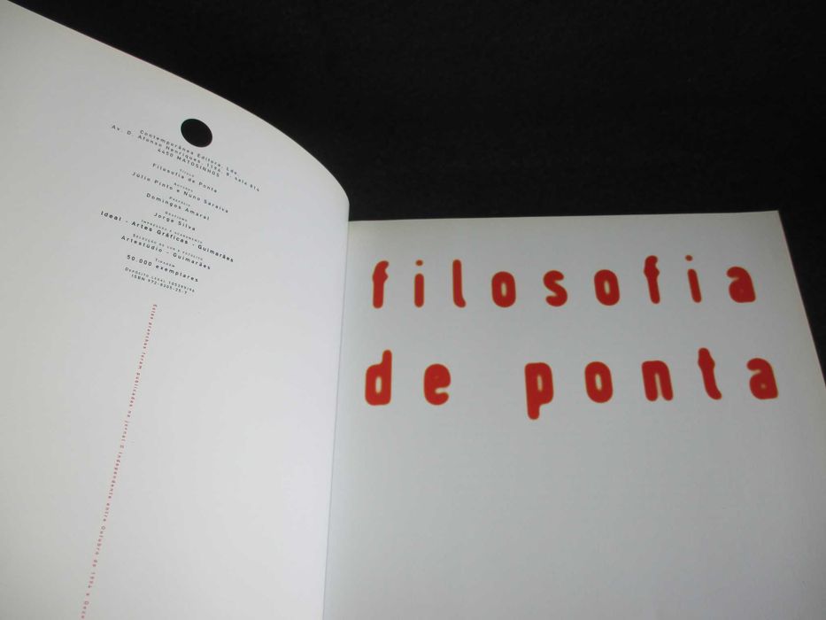 Livro Filosofia de ponta Júlio Pinto e Nuno Saraiva 2ª edição