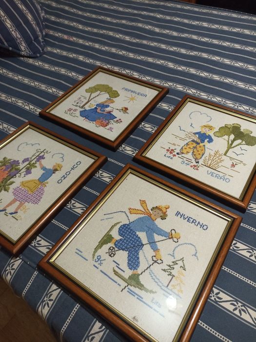 Hand-Embroidered Seasonal Artwork