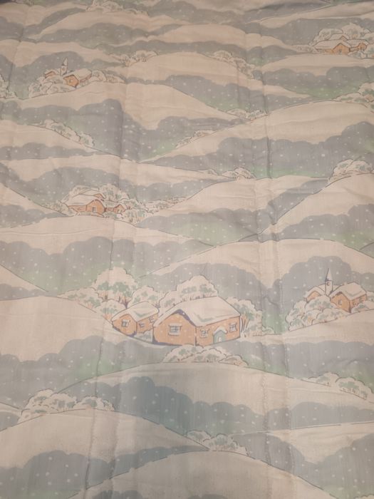 Edredom vintage de verão, cama solteiro, com folhos, impecável