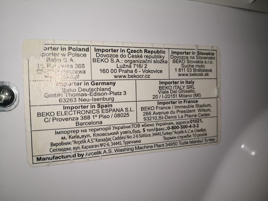 Używana Pralka beko WNB 71643