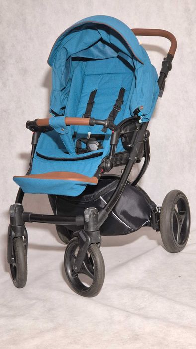 Wózek dziecięcy 2w1 Bebetto Luca Niebieski - pełen komplet