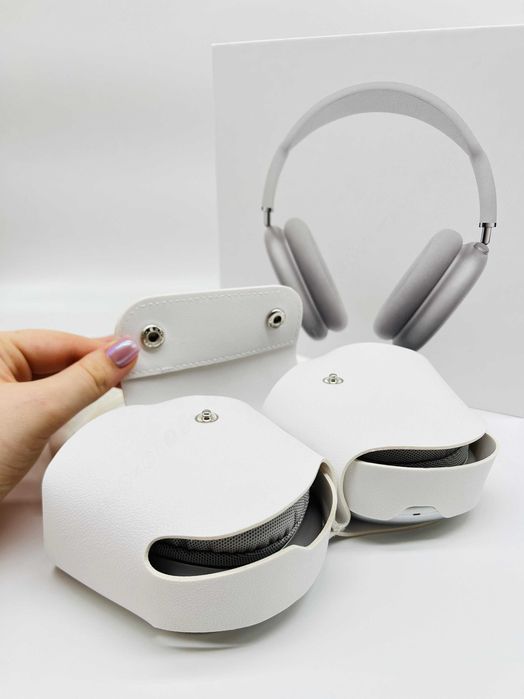 РОЗПРОДАЖ! Безпровідні навушники аірподс Max White на кейс!