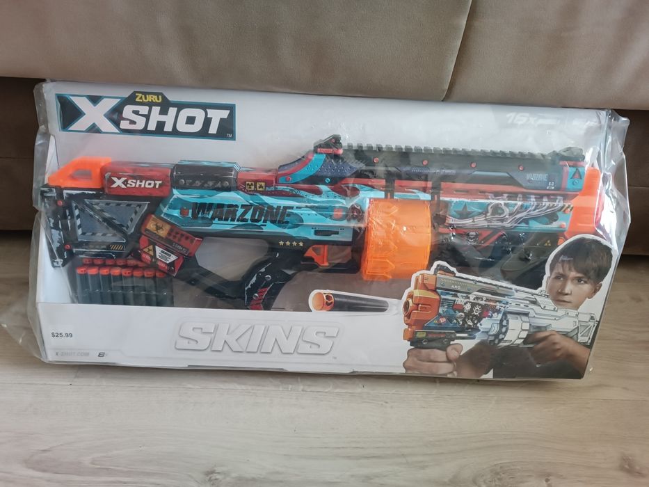Бластер быстрострельный. Zuru X-Shot Skins Warzone. Оригинал