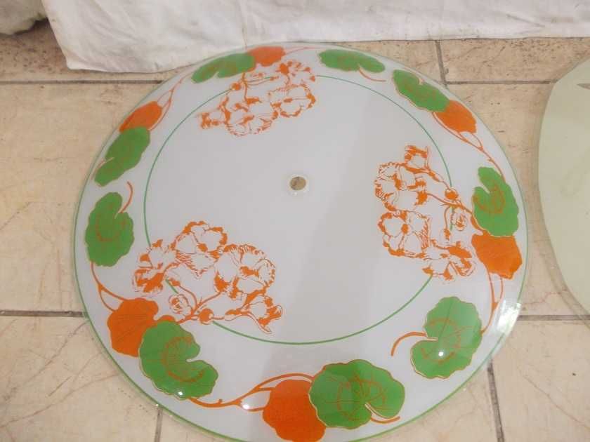 Stare szklane klosze plafony do lamp średica 54 cm.