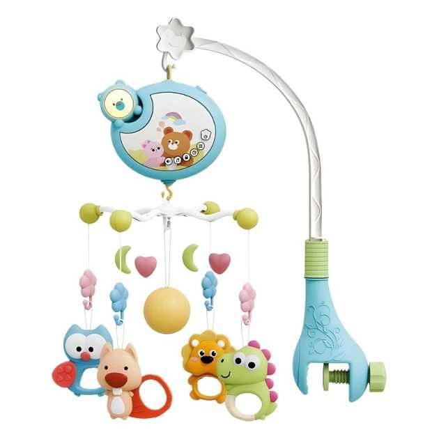 Музичний мобіль 2 в 1 з нічником проектором