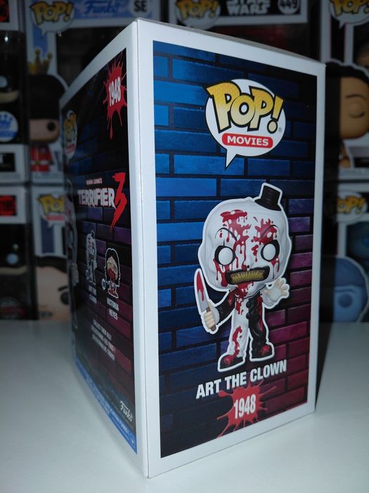Funko Pop Terrifier 3 Art the Clown Black Light Chase 1948