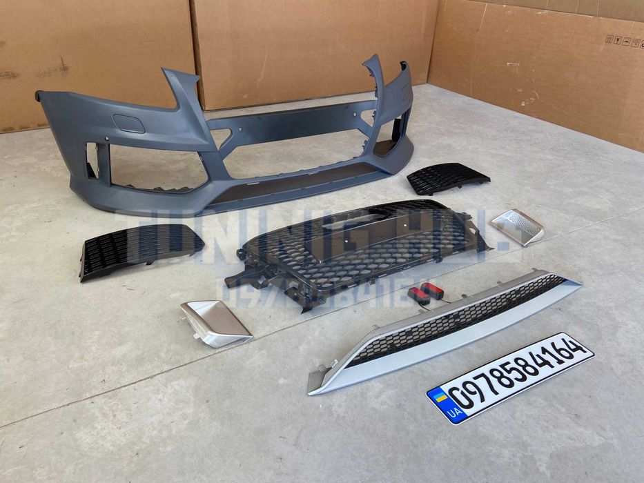 бампер Audi Q5 8R бампер перед ауди RS решетка радиатора (2012-2016)