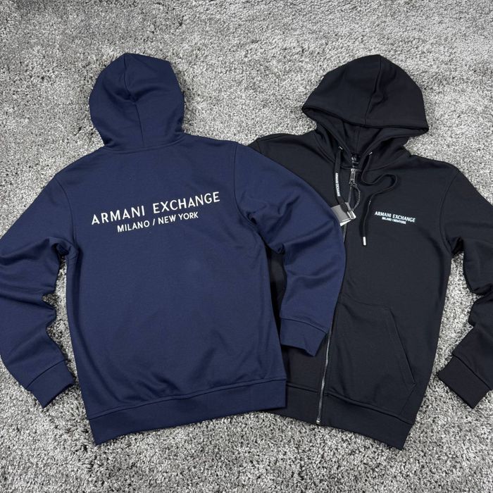 Зіп худі Armani Exchange A|X | стильна кофта на блискавці |