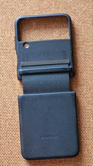 Оригінал захисний чохол flap leather cover для samsung galaxy flip 4, samsung galaxy z flip 3 + подарунок