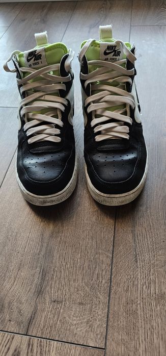 Nike Air force 1 mid react black ghost green