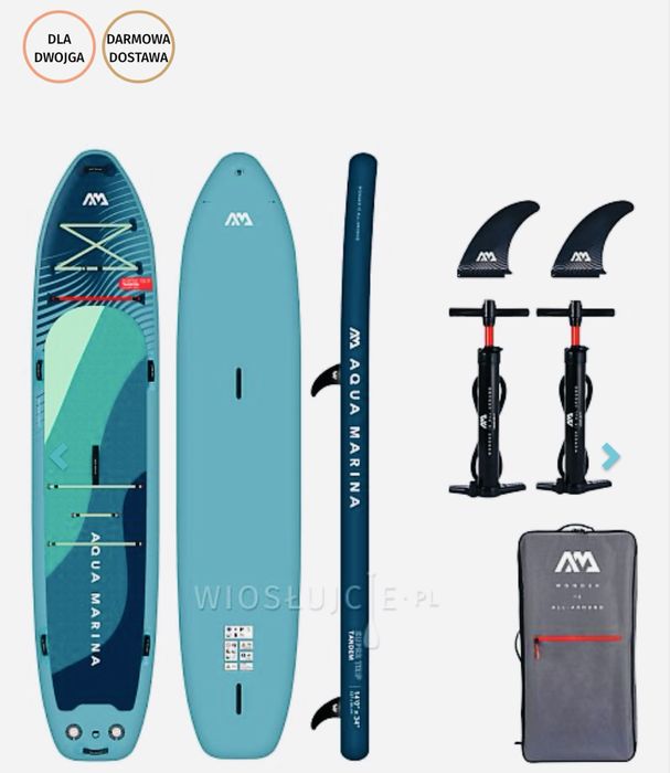 Deska sup aqua marina super trio tandem 273 cm