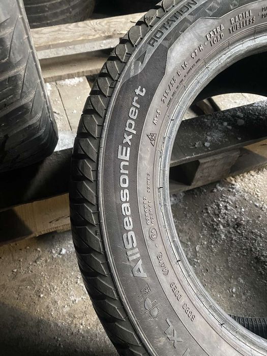 215.55.16 Uniroyal 2шт БУ склад шины резина из Европы всесезон 55 R16