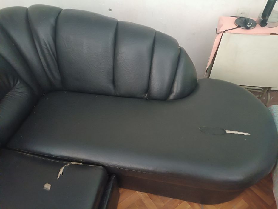 Диван розкладний екошкіра