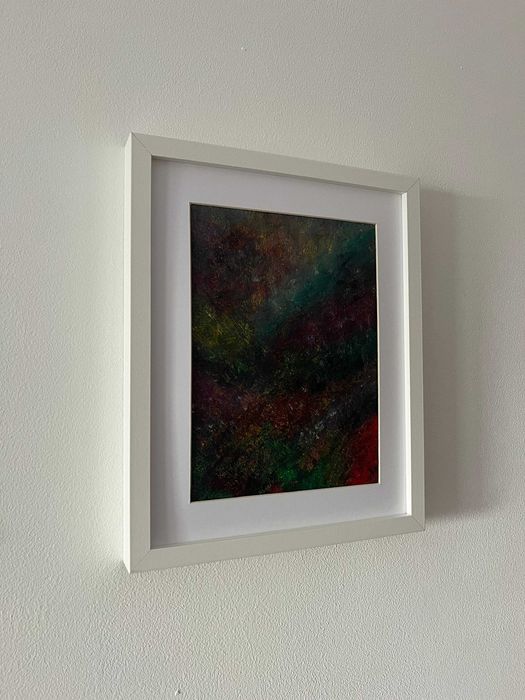 Pintura abstrata em acrílico