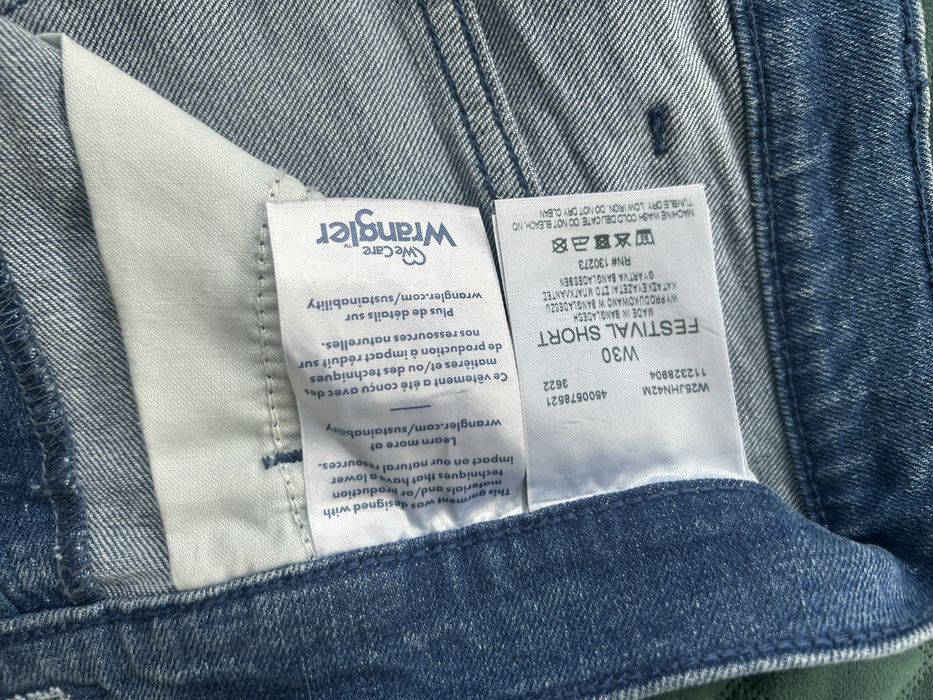 Spodnie, spodenki, krótkie, wrangler, 30, L, szorty, dżinsy, jeansy