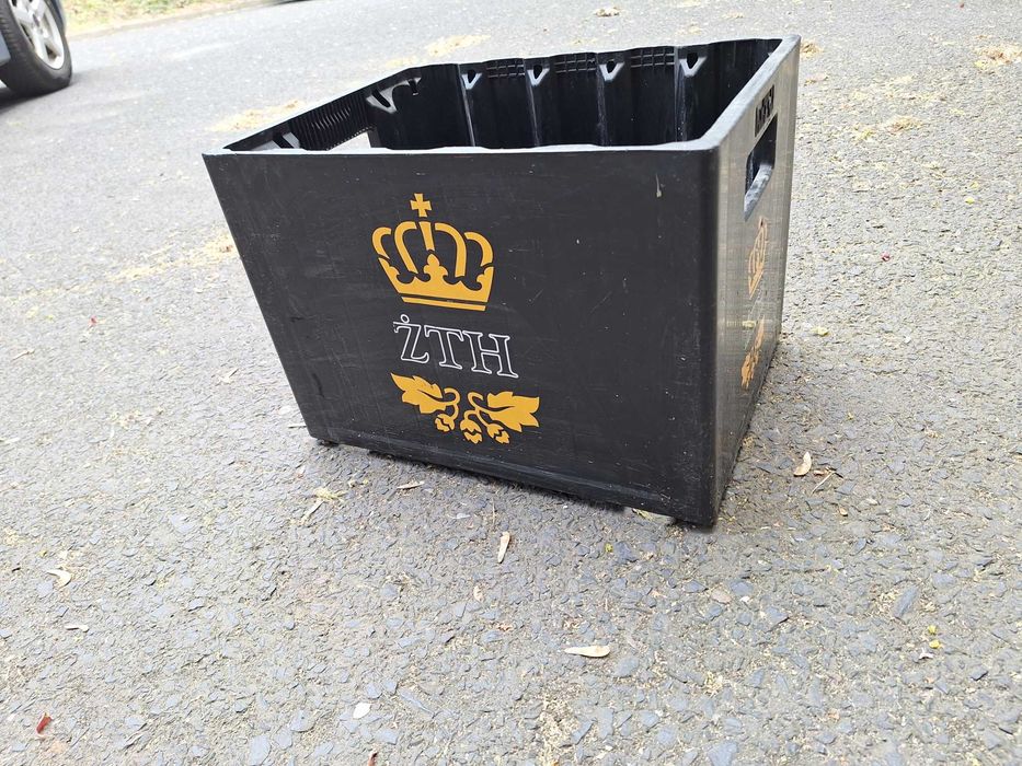 Skrzynka, krata, transporter na piwo ŻTH Żywiec czarna