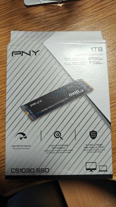 Nowy dysk PNY NVMe 1TB 2100MB/s. Gwarancja i faktura 23%!