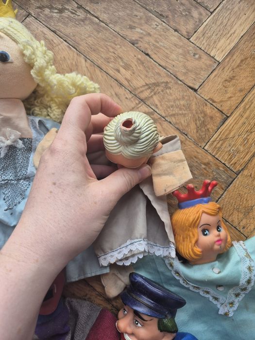 stare zabawki pacynki prl