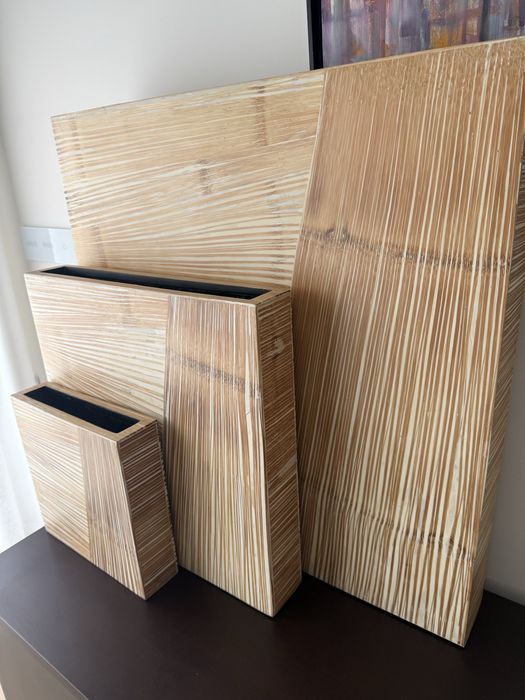 Conjunto de três peças decorativas
