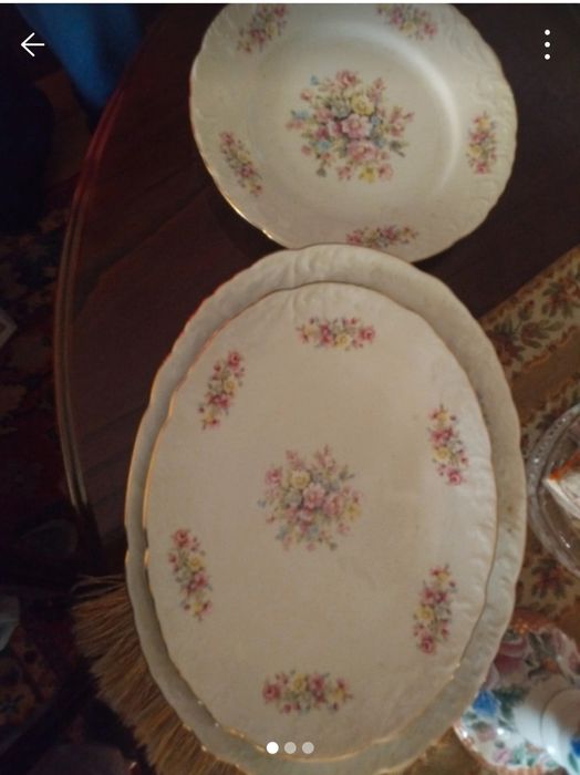 12 pratos spal e duas travessas vintage