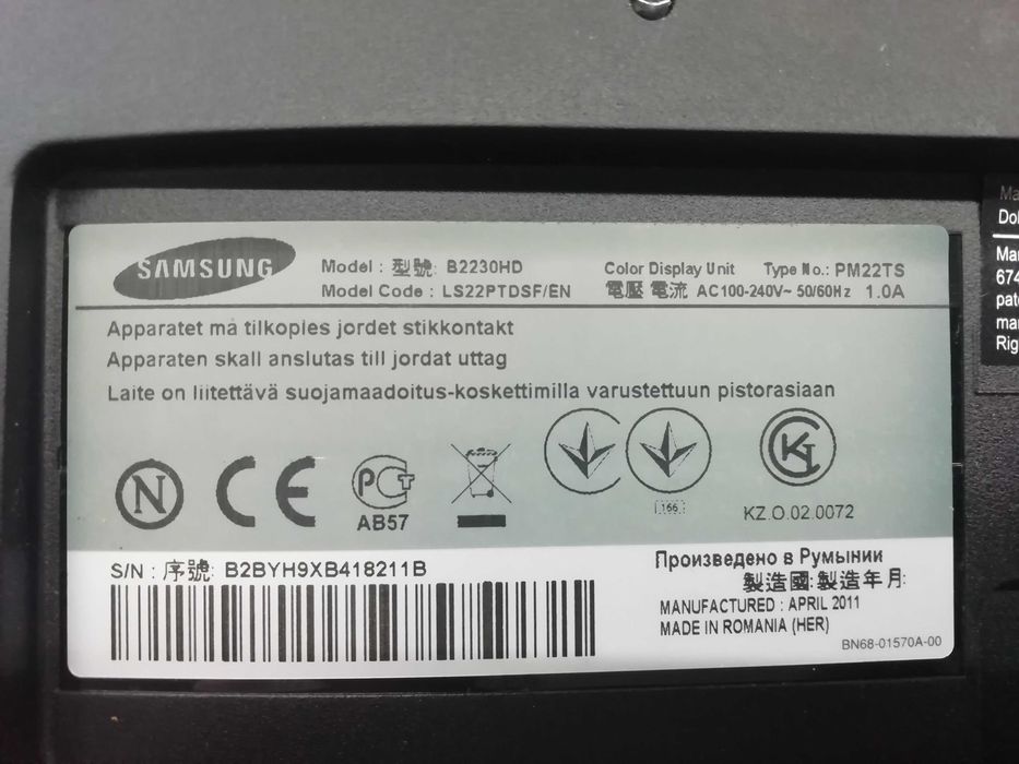 Peças TV/Monitor Samsung B2230HD